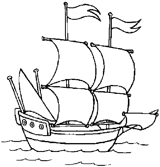 Coloring Pages Boat | Superhero Coloring Page