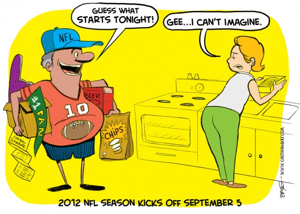 2012 NFL Football Season Kickoff ❤ Cartoon