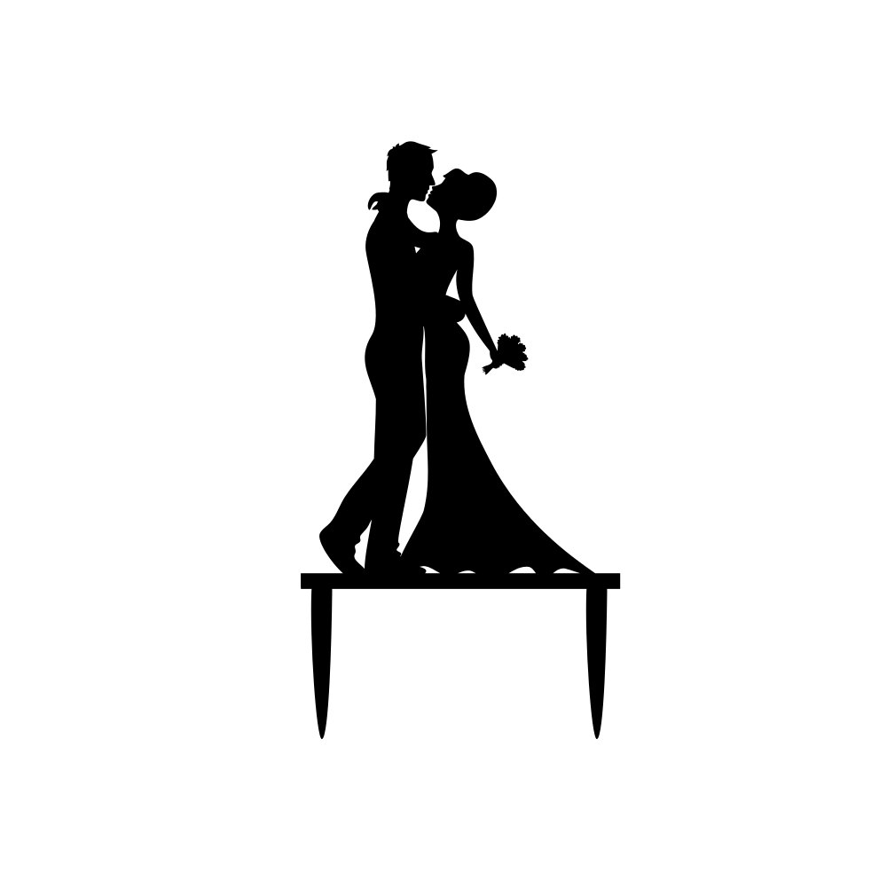 Bride And Groom Silhouette Wedding Clipart - High quality mobile ...