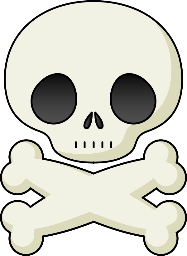 skull cartoon - vector Clip Art