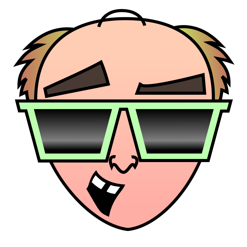 Free Elton John Face Caricature Clip Art