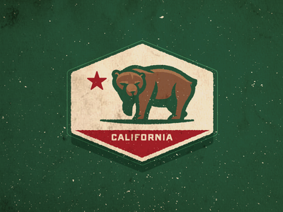 Dribbble - California Bear by Fraser Davidson
