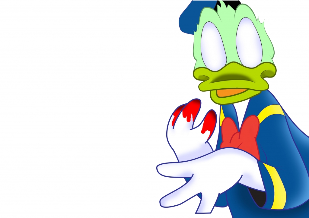 Donald duck zombie
