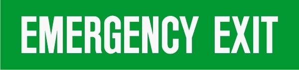 EM53 Signs of safety Emergency Exit sign - Emergency Signs