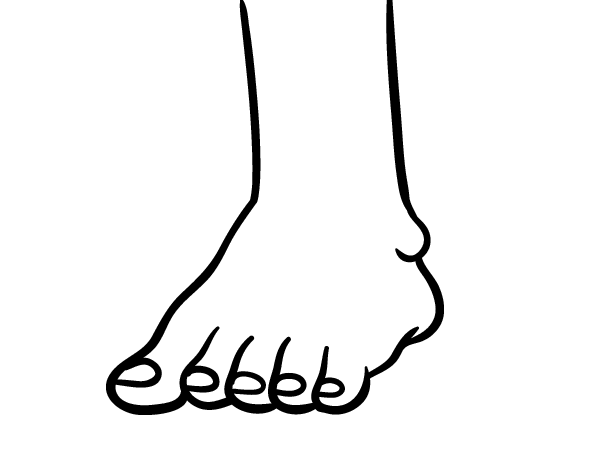 Foot coloring page - Coloringcrew.com