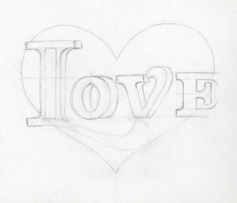 Easy Drawing Love | kids drawing coloring page