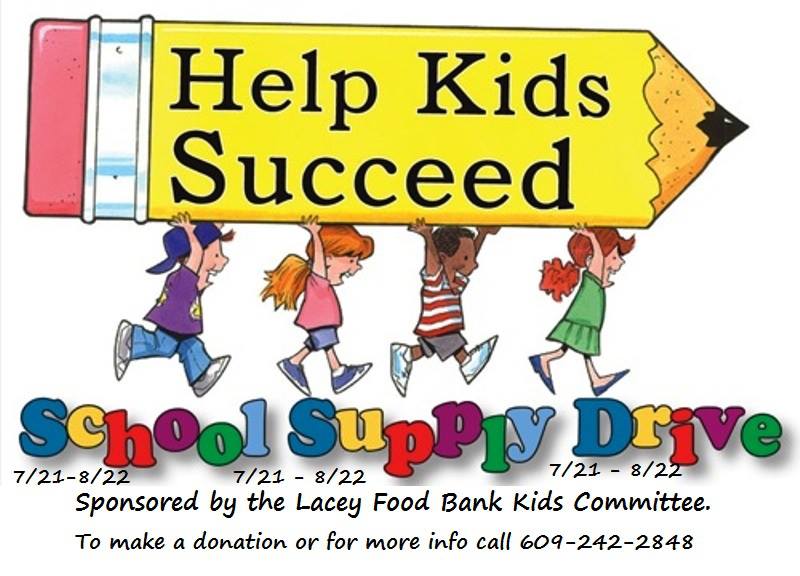 Help Lacey Food Bank Kids Go Back to School with Supplies They Need