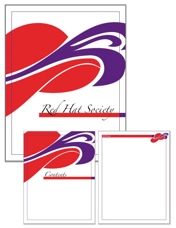 decembergrace design - Portfolio - Red Hat Society stationery