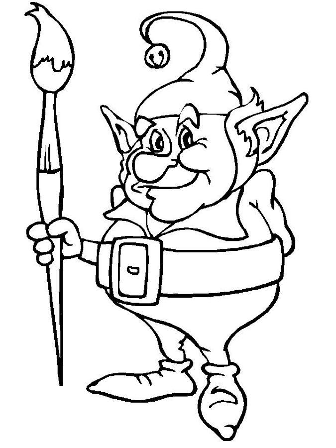 Pictxeer » Search Results » Christmas Elf Coloring Pages