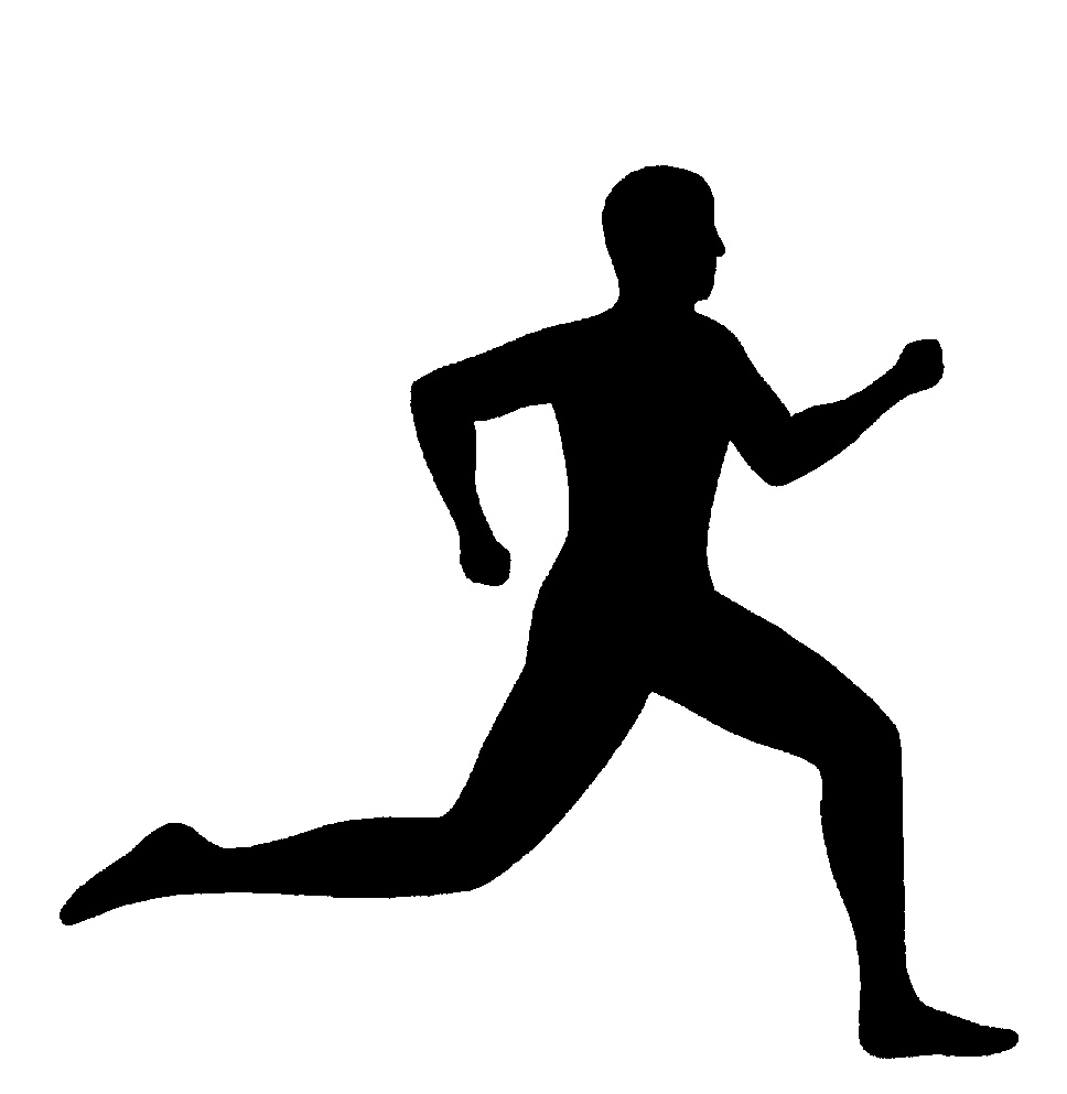 Silhouette Of Man Running - Cliparts.co