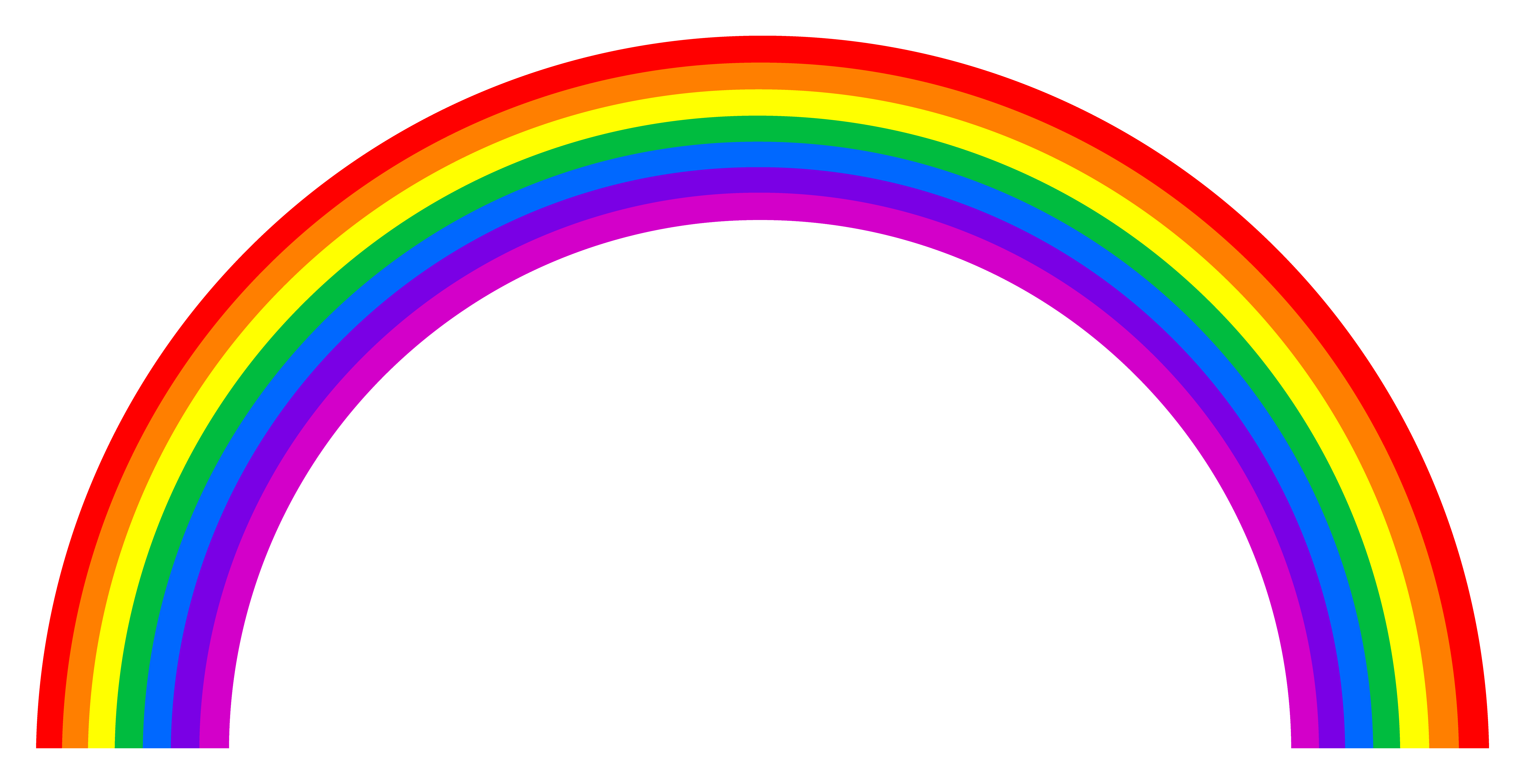 Rainbow Clipart Black And White | Clipart Panda - Free Clipart Images