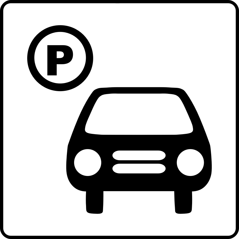 Clipart - Hotel Icon Has Parking