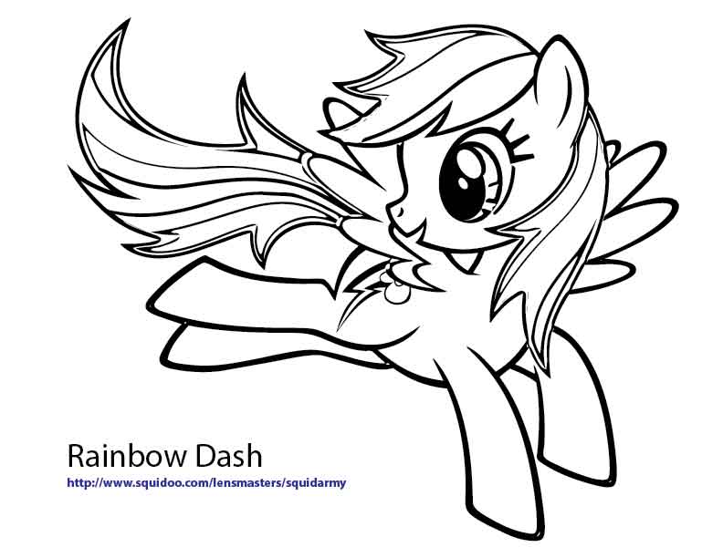 Free Online My Little Pony Rainbow Jack Colouring Page 2014 ...
