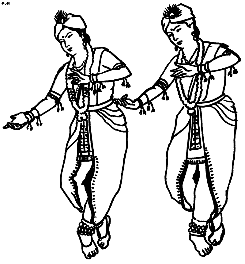 Folk Dances of India Coloring Pages, Top 40 Indian Folk Dance ...