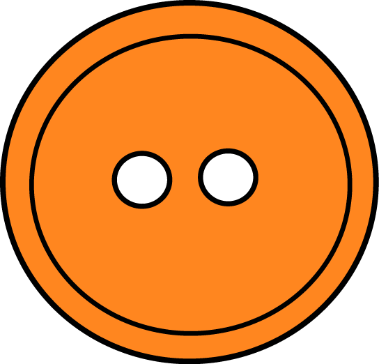 Orange Button Clip Art - Orange Button Image