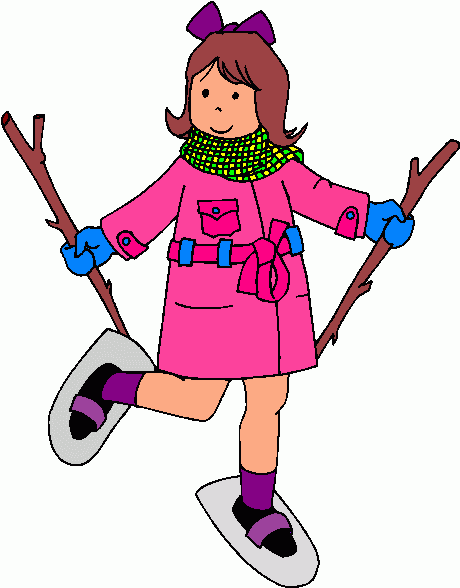 girl-in-snowshoes-clipart clipart - girl-in-snowshoes-clipart clip art