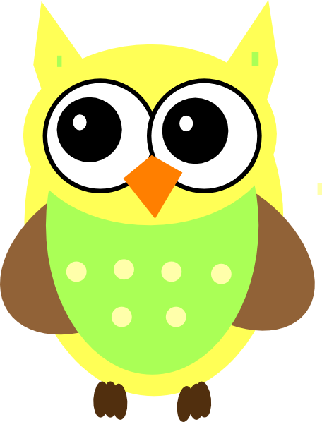 Yellow Baby Owl clip art - vector clip art online, royalty free ...