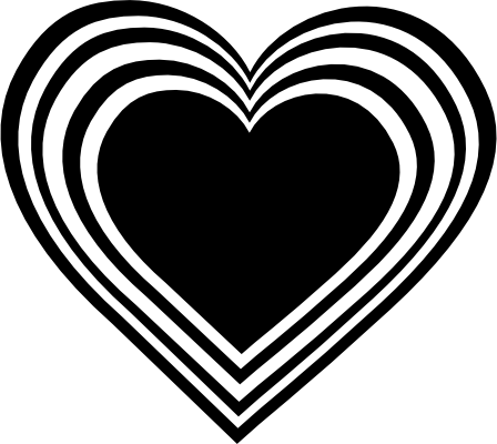 Black And White Love Heart | quotes.lol-rofl.com