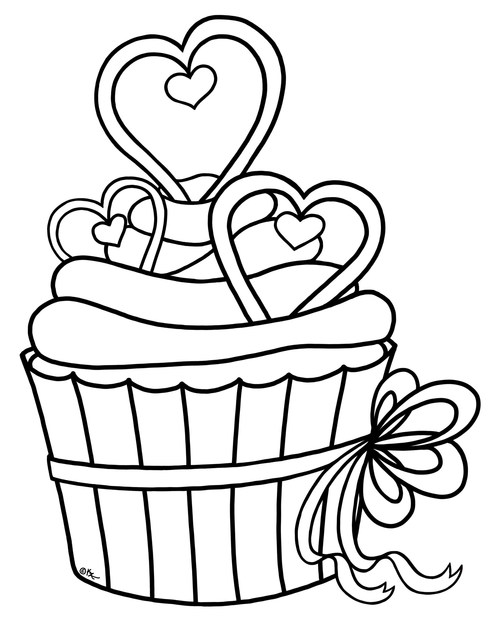 Cupcake Line Drawing Cliparts co