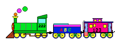 Train Clip Art - Toy Trains - Train With Mouse Engineer