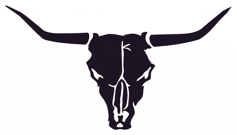 Blind Contour Taurus Cow Bull Head Skull Drawing Digital Art ...