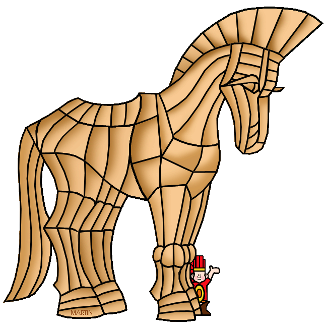 free clip art trojan horse - photo #5