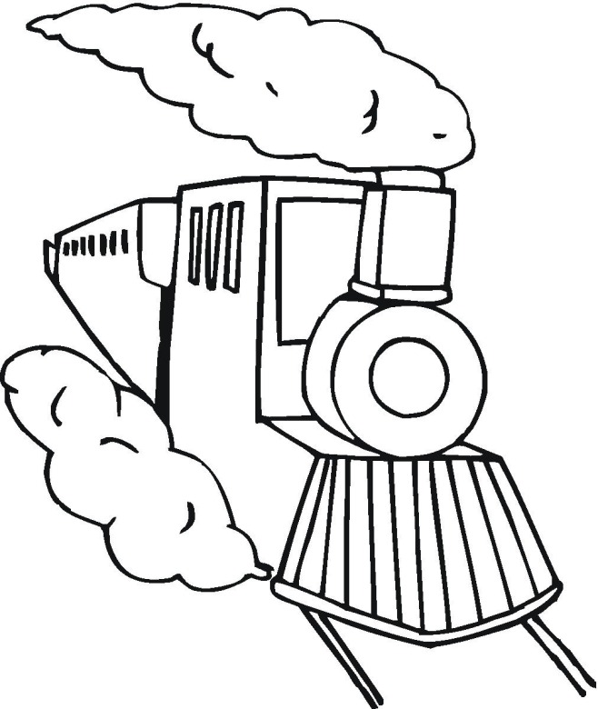 toy trains Colouring Pages