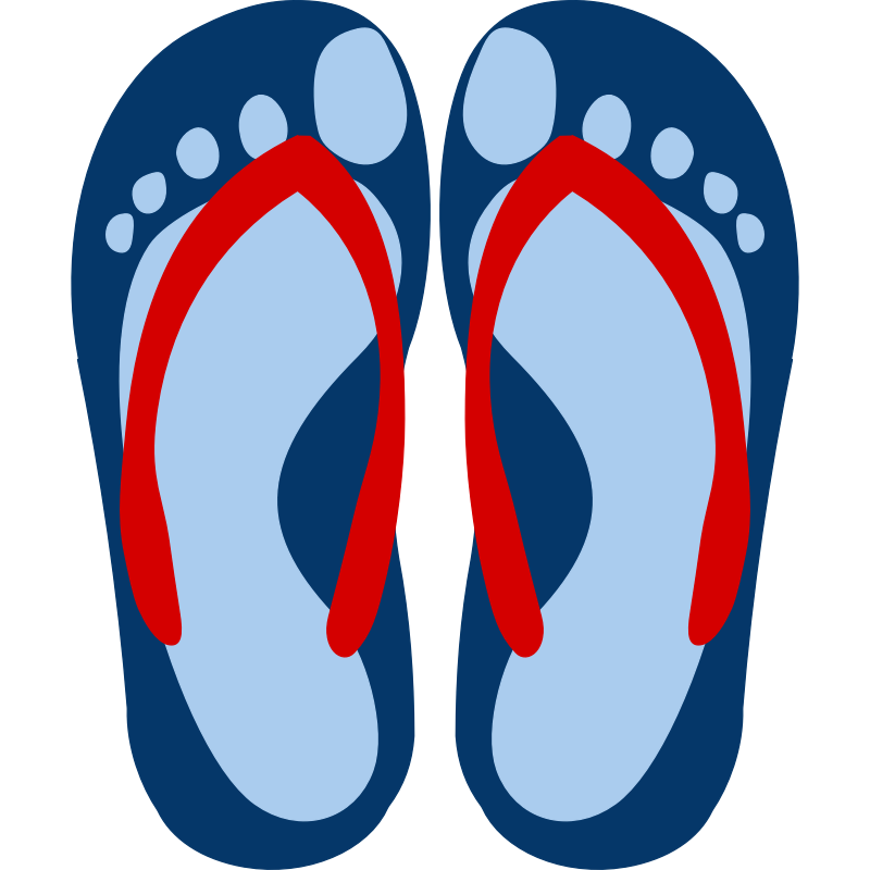 Clip Art Flip Flops - Cliparts.co