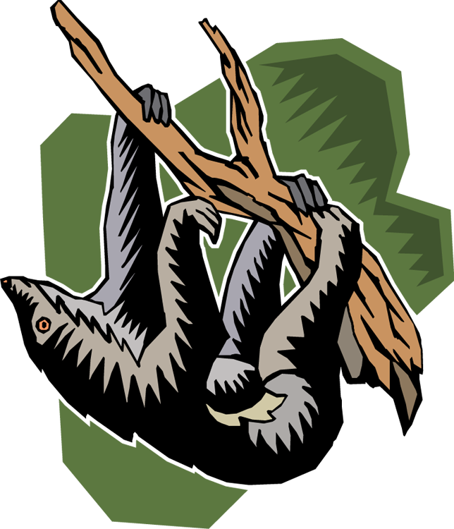 Free Sloth Clipart