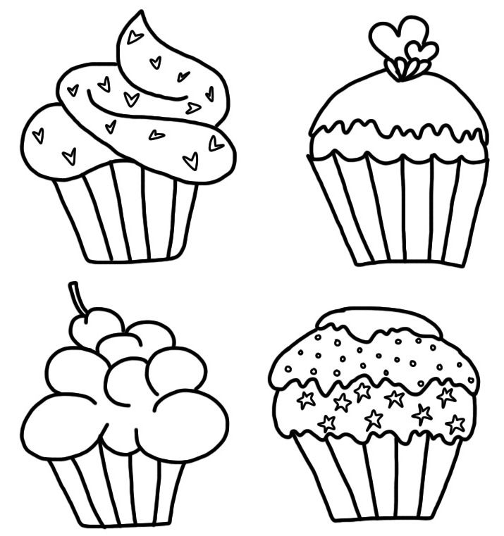 Cupcakes | Yummy-Sweets Clipart | Pinterest