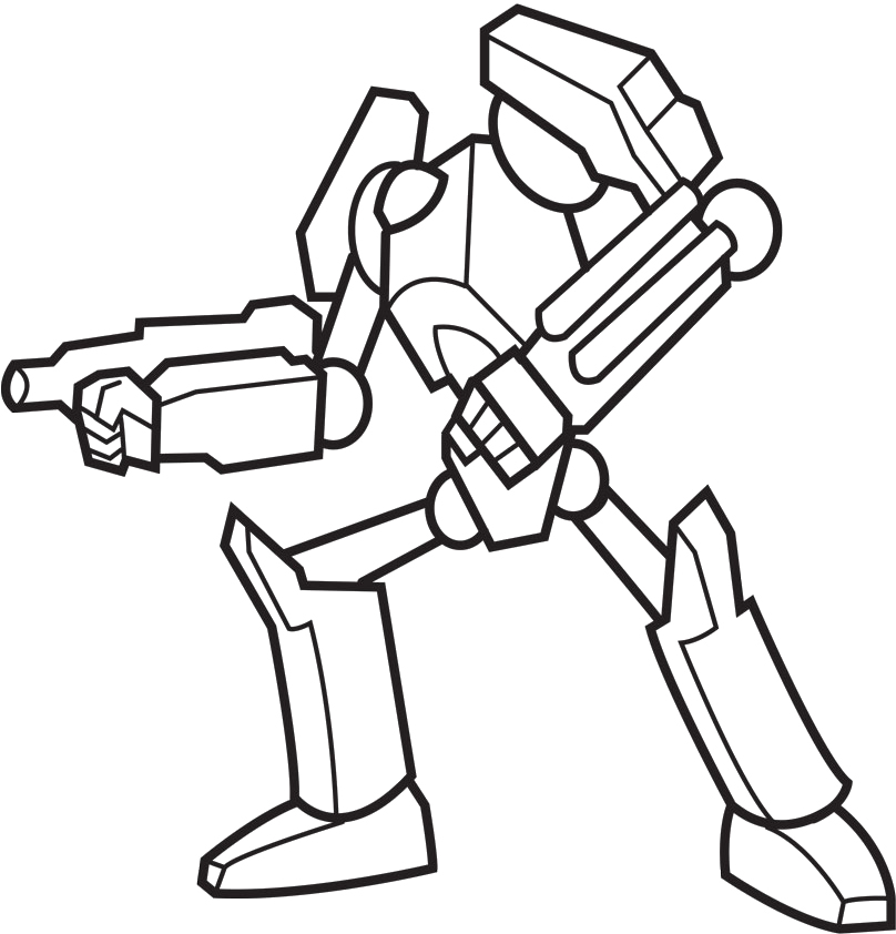 Mechanical Robots Coloring Pages - Robot Coloring Pages : iKids ...