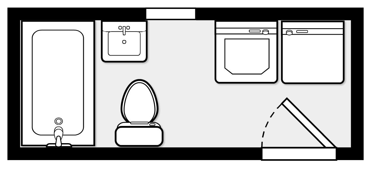 My Cozy Little Farmhouse: Bathroom Remodel-Floor Plan Options