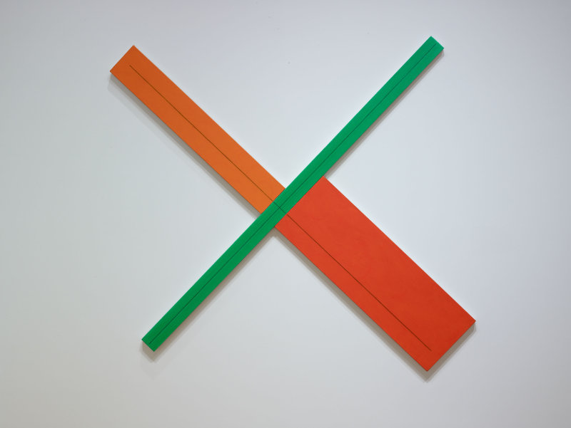 Green/2 Orange X Painting | The Art Institute of Chicago