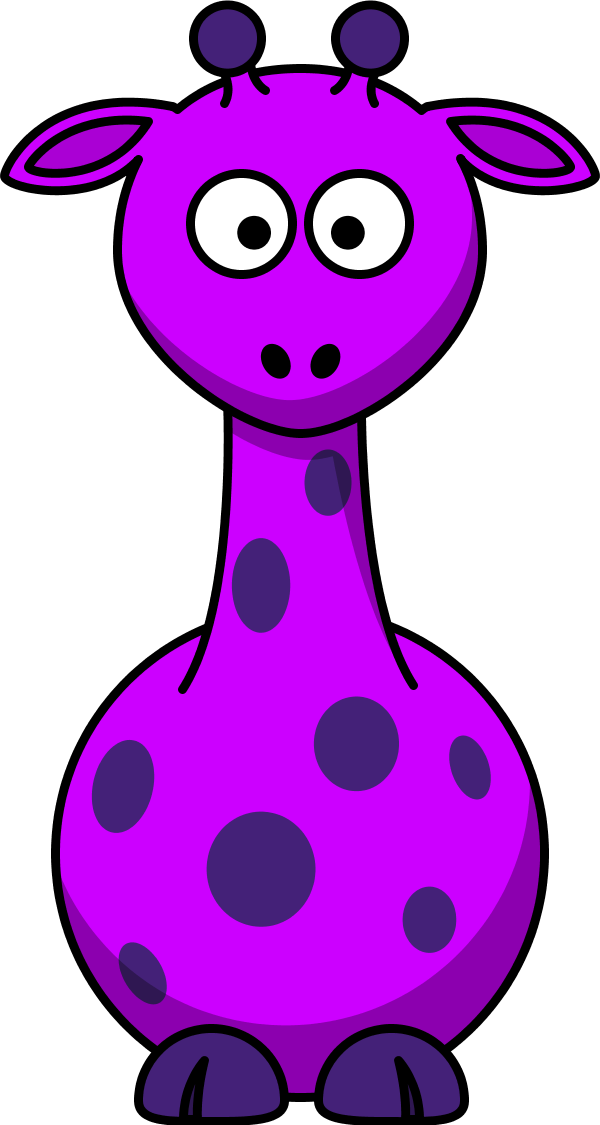 Cartoon giraffe - vector Clip Art