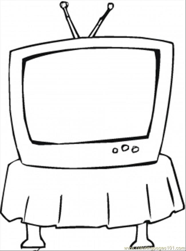 Images on television Colouring Pages