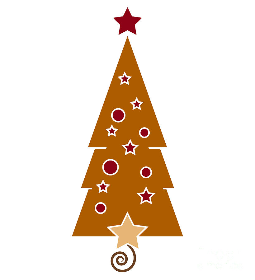 Christmas Tree by Frank Tschakert - Christmas Tree Drawing ...