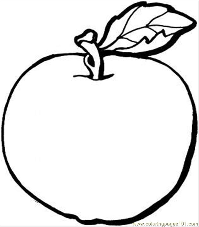 Free Printable Coloring Page Apple 21 Food Fruits Apples | Mewarnai