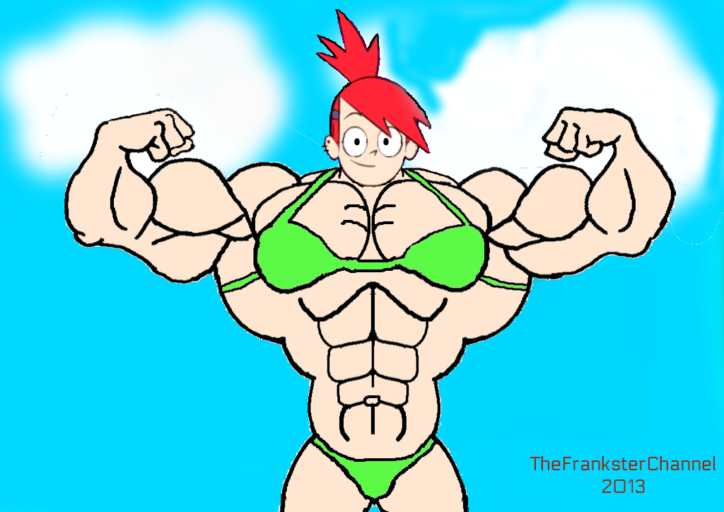 Muscle Beach Frankie (Green version) by TheFranksterChannel on ...