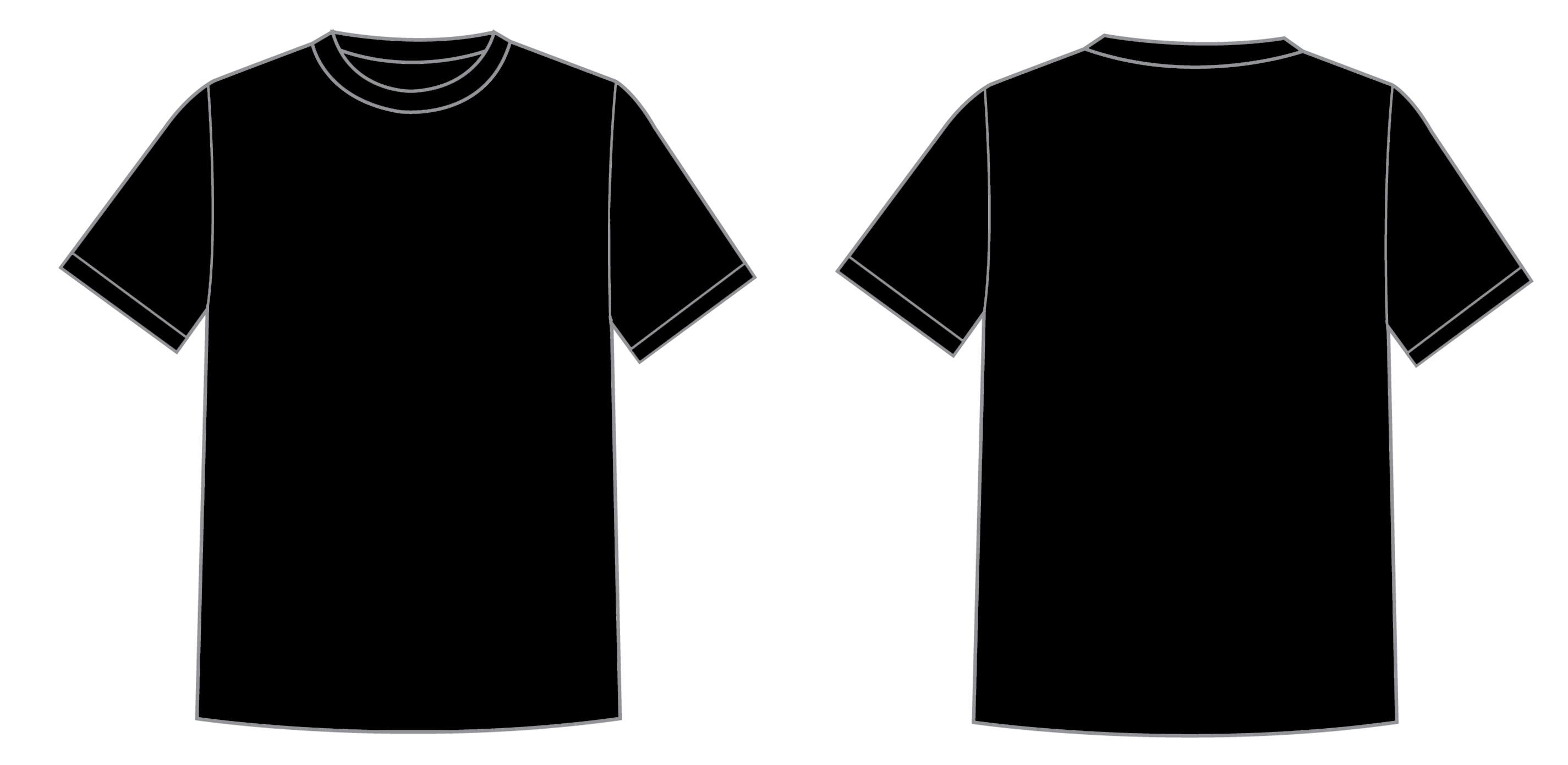 Printable T shirt Template Cliparts co