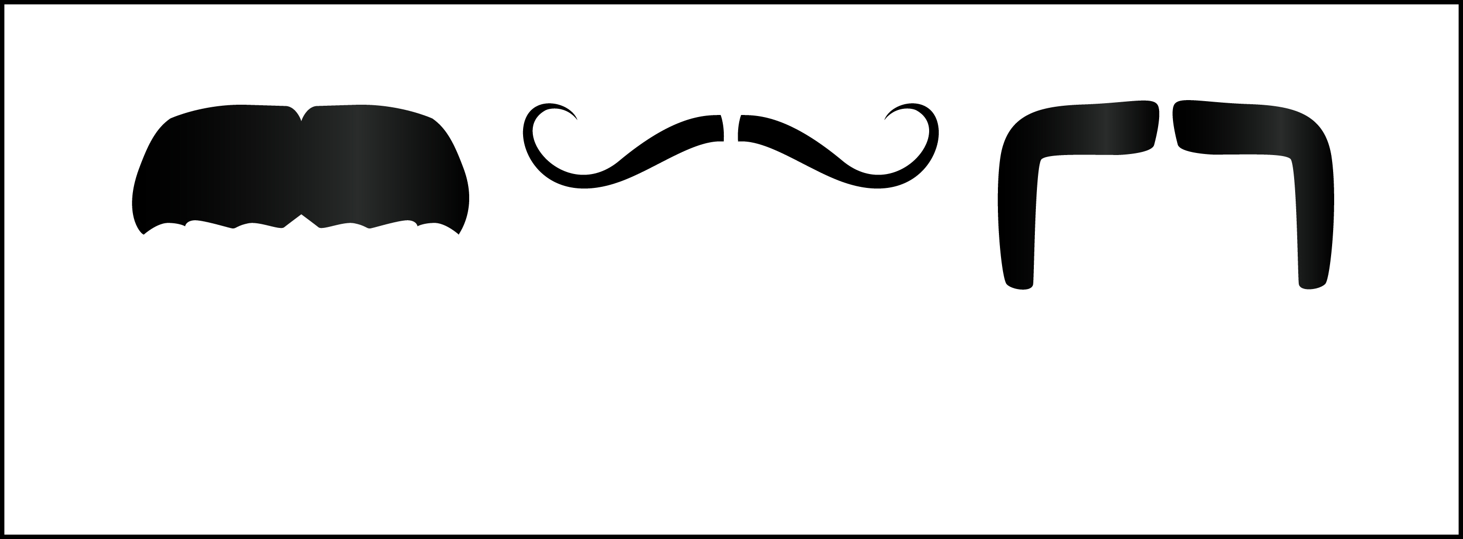 Mustache Stencil Outline - ClipArt Best