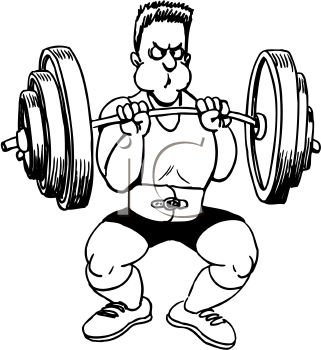 Royalty Free Weightlifting Clipart