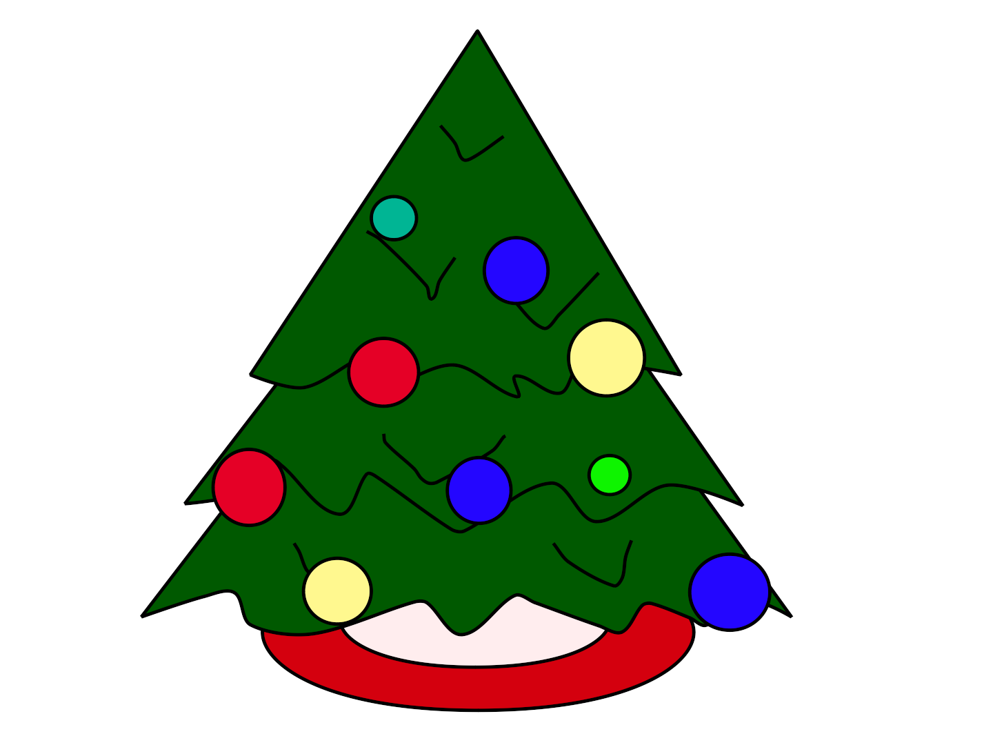 Cartoon Christmas Tree - Cliparts.co