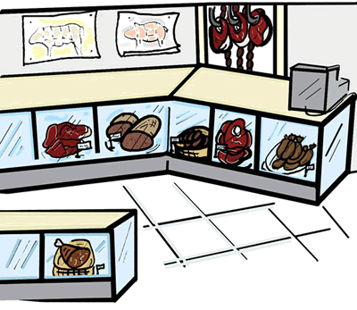 Full Version of Meat Shop Clipart