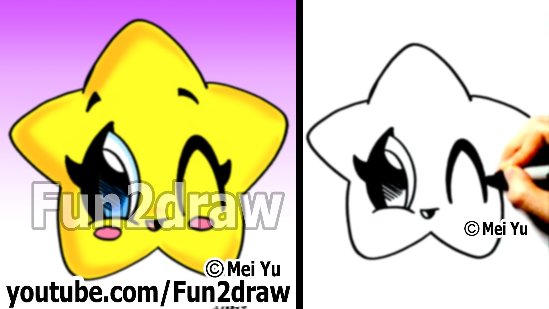 Kawaii Drawings - How to Draw a Star (Easy and Cute!) - Popular ...