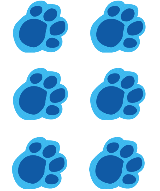 Printable Blues Clues Paw Prints