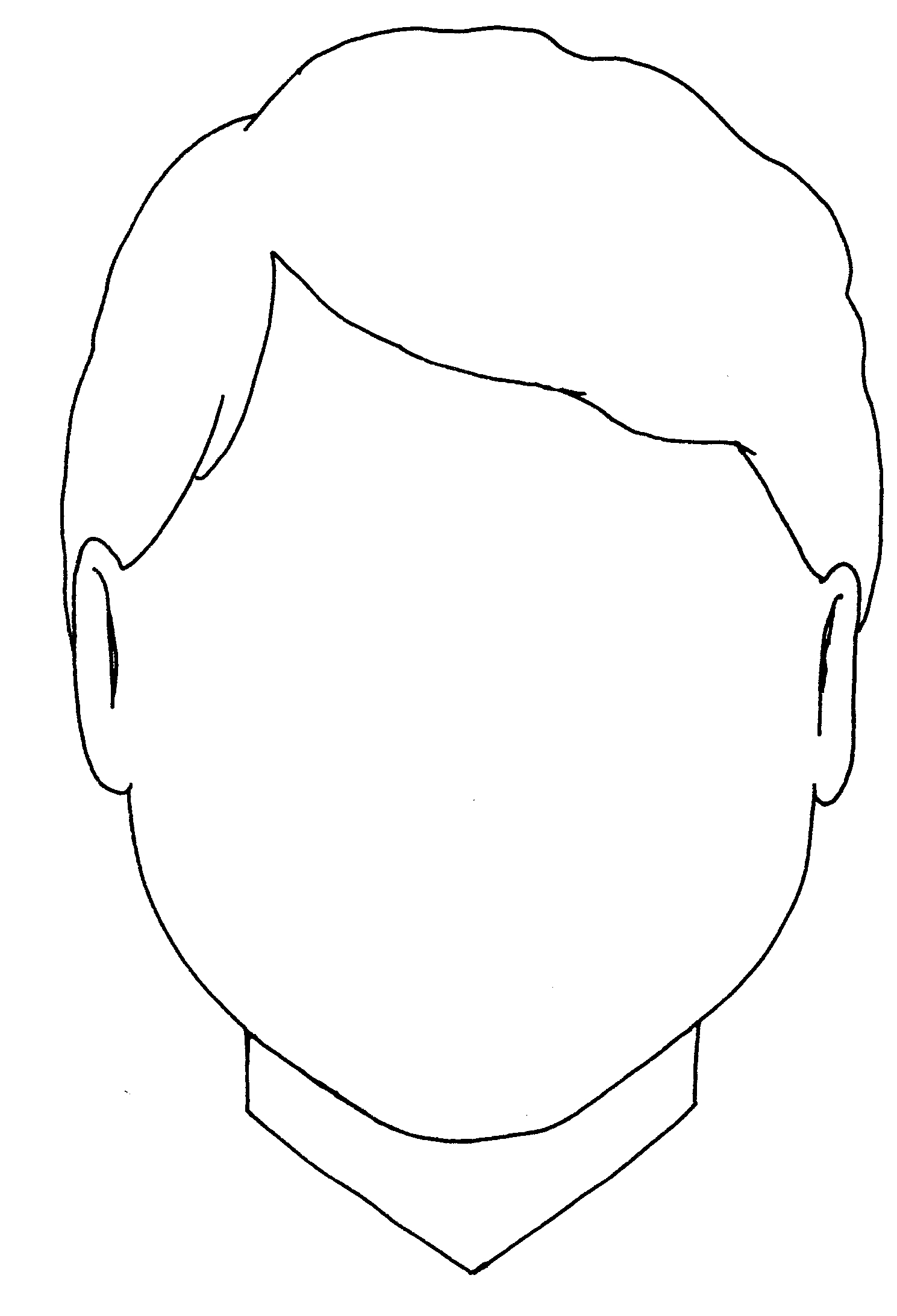 face parts coloring pages - photo #41