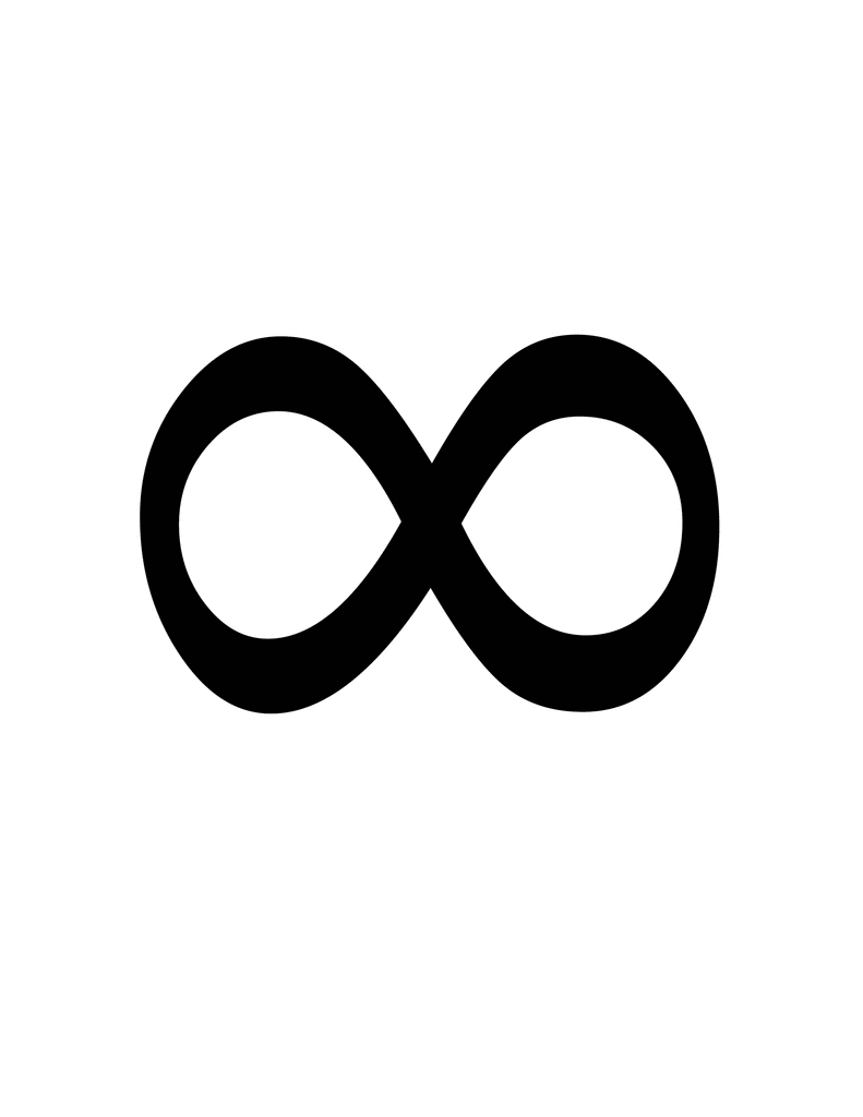 Flashcard of a math symbol for Infinity | ClipArt ETC
