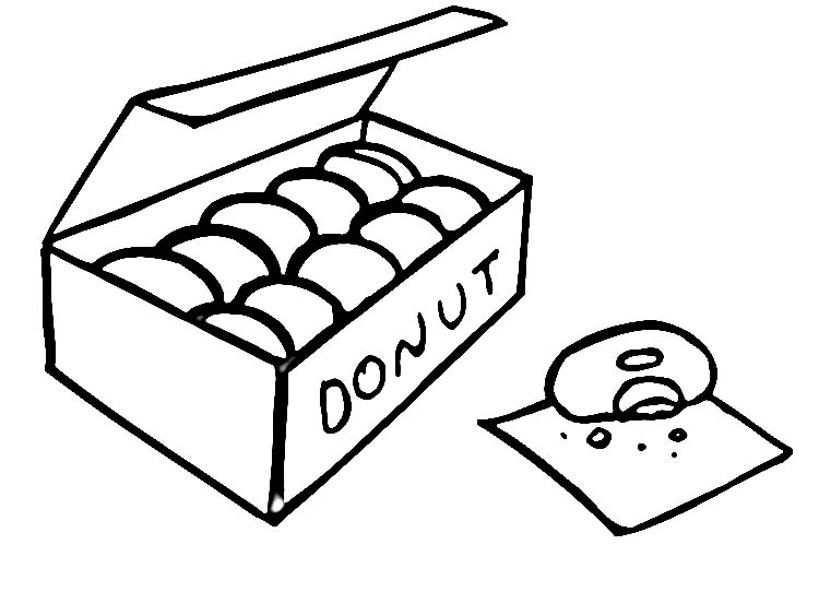 Gallery For > Box Of Donuts Clipart