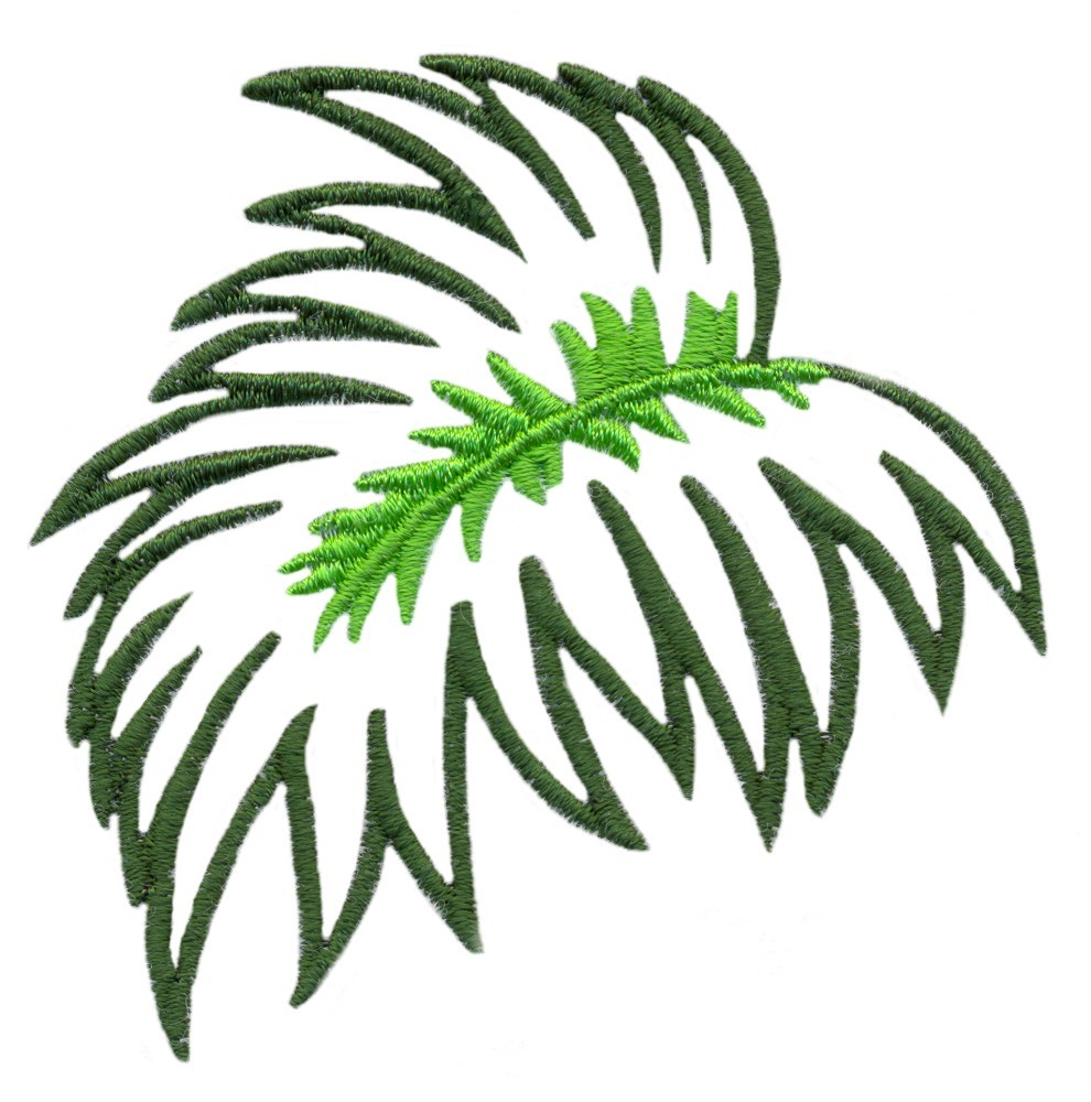 Palm Leaf Outline - ClipArt Best