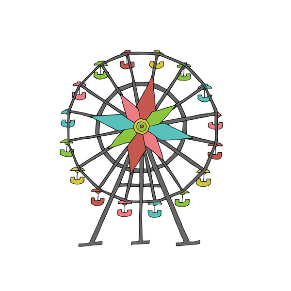 Ferris Wheel Cartoon - Cliparts.co